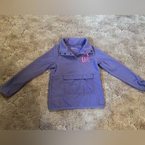 Youth medium under armour purple and pink sweatshirt